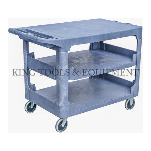 KING Plastic SERVICE CART, 3-Shelves