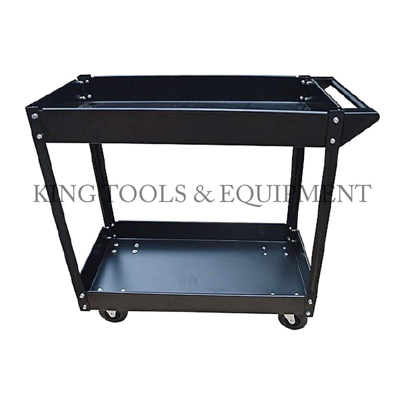 KING 16" x 33" Steel 2-Shelves SERVICE CART- 220 lb Capacity