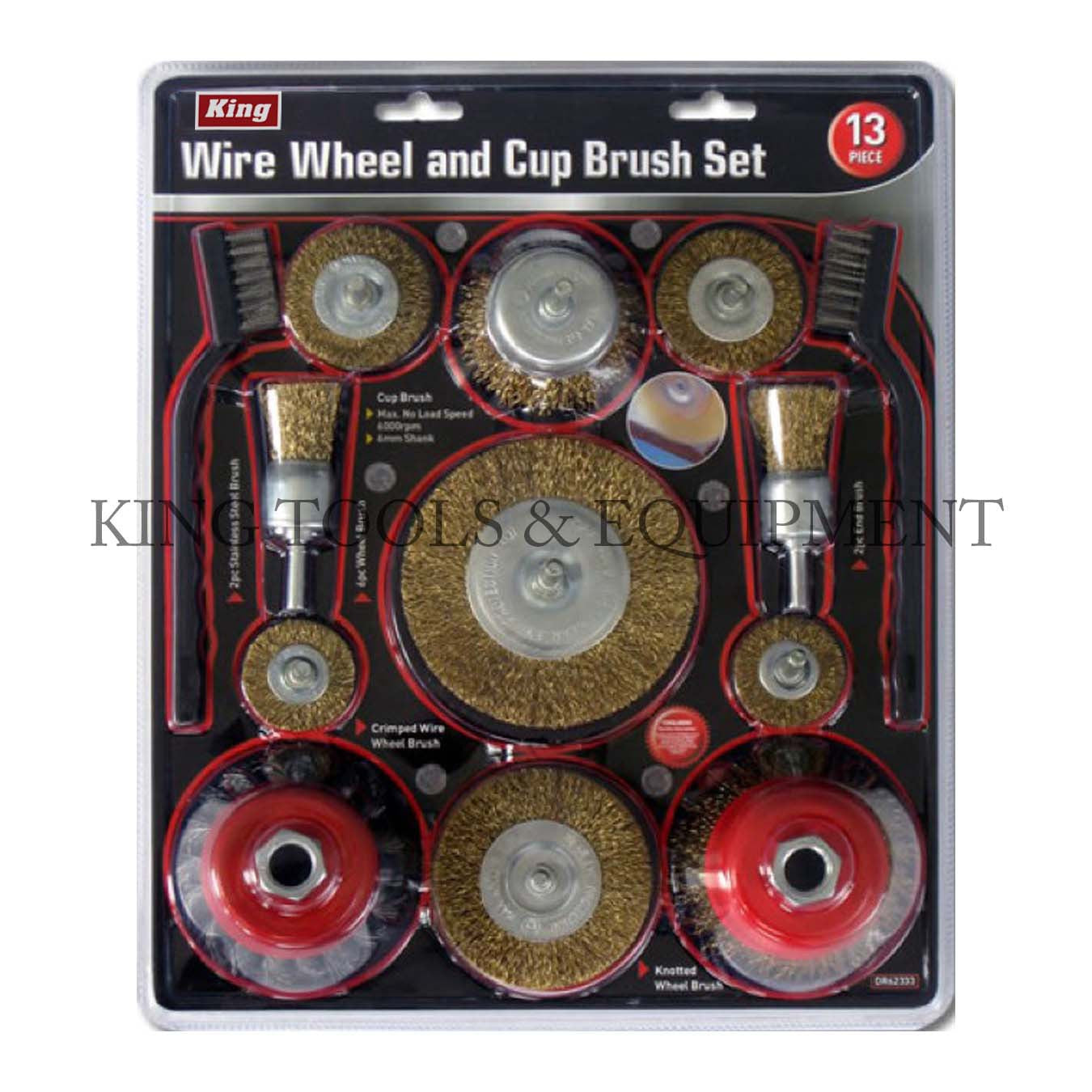 13-pc Assorted WIRE WHEEL and CUP BRUSH SET - 1770-0 – King Tools &  Equipment