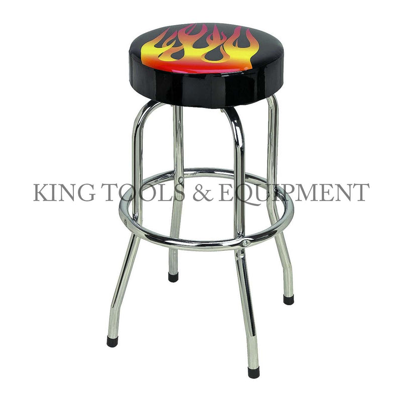KING Swivel SHOP STOOL, Flame Design