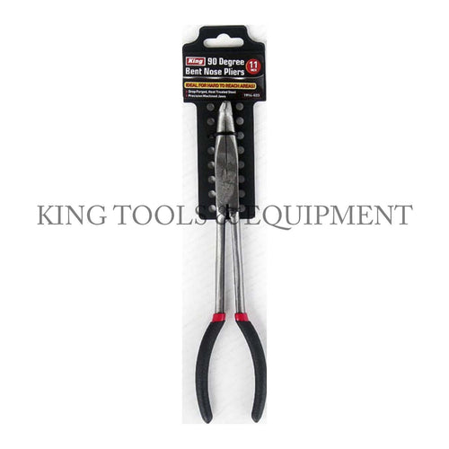 KING 11" 90 Deg. Bent Long Nose PLIERS, Extended Reach