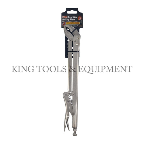 KING 15" Long Reach 45 Deg. Bent Jaw LOCKING PLIERS