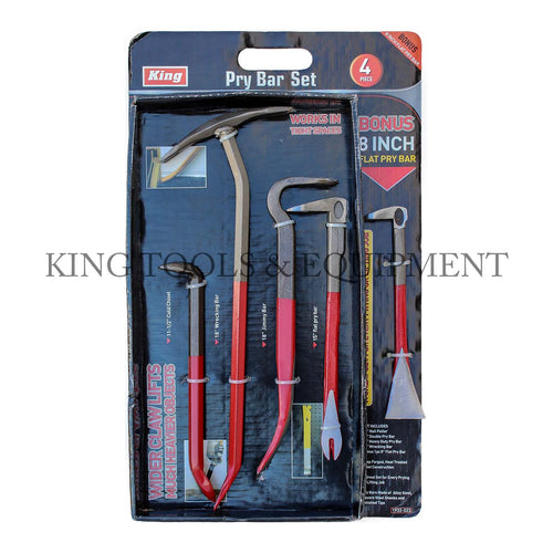 KING 4-pc Assorted PRY BAR SET