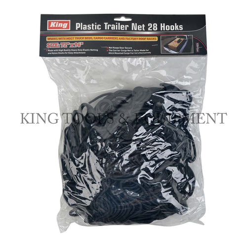 KING 72" x 92" 28-Hook PLASTIC TRAILER NET