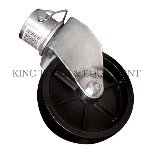 KING 6" Trailer Jack SWIVEL CASTER WHEEL