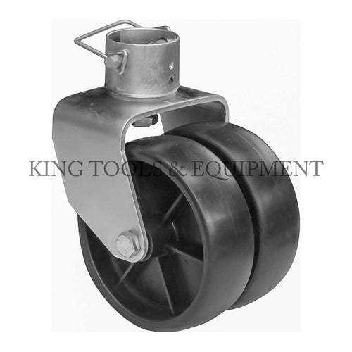 KING 6" Double-Wheel SWIVEL CASTER