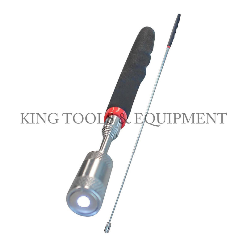 KING Extendable Magnetic PICK-UP TOOL w/ LED Light