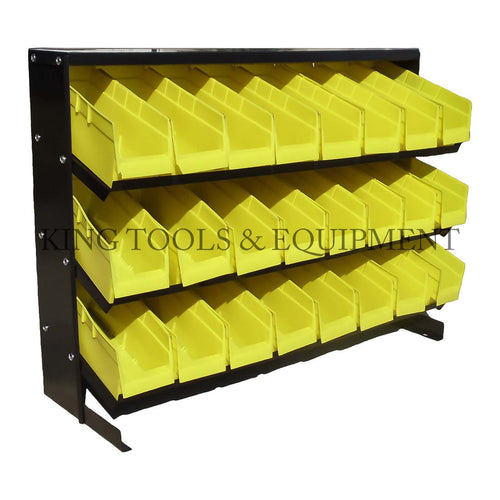 KING Part and Hardware STORAGE RACK w/ 24 Removable Bins