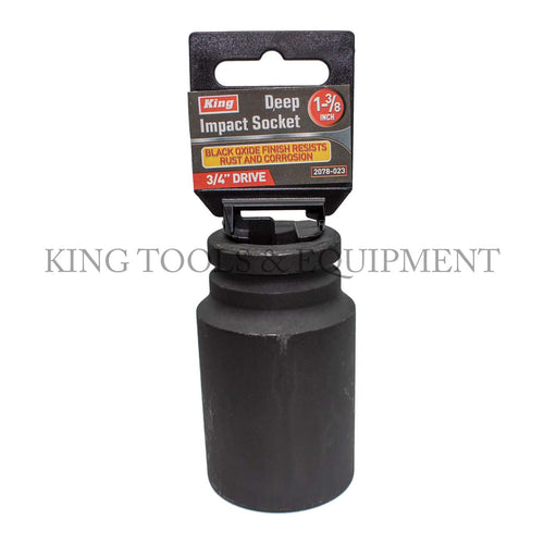 3/4" Dr. 1-3/8" DEEP IMPACT SOCKET, SINGLE PIECE, SAE - 2078-0