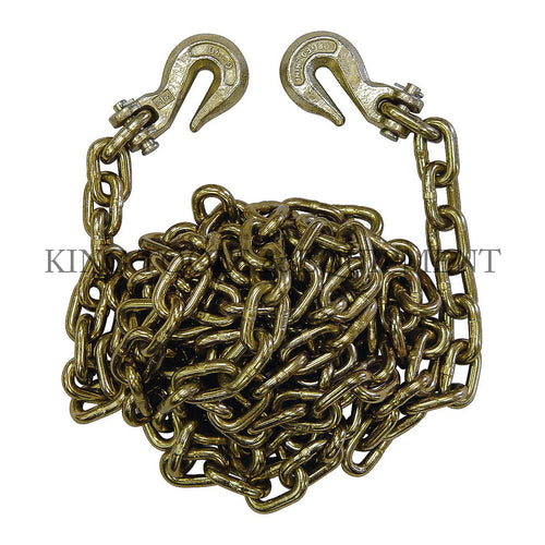 KING G70 5/16" x 16' Transport Tie-Down CHAIN w/ Hooks