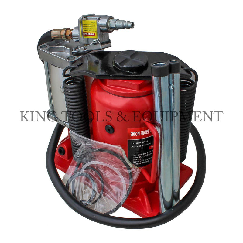 KING 20 Ton Air Hydraulic BOTTLE JACK, Manually or Pneumatically Operation