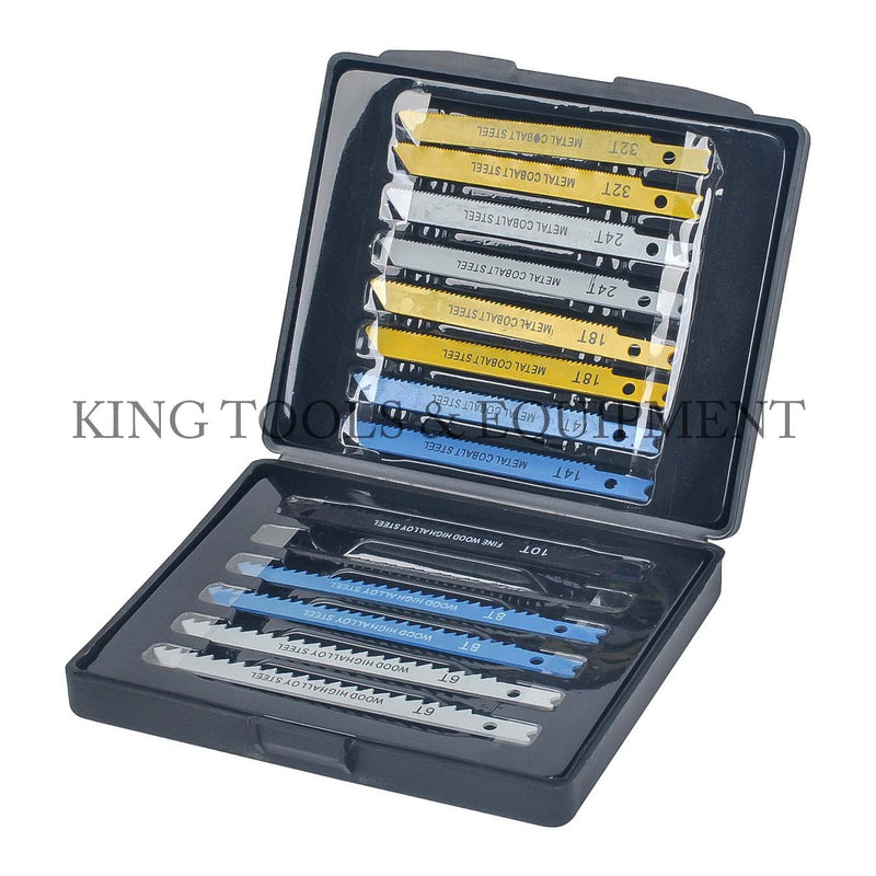 KING 14-pc Universal JIG SAW BLADE ASSORTMENT