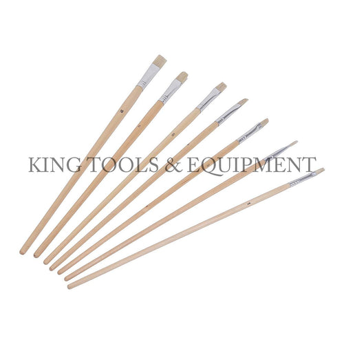 KING 7-pc Assorted LONG ARTIST PAINT BRUSH SET