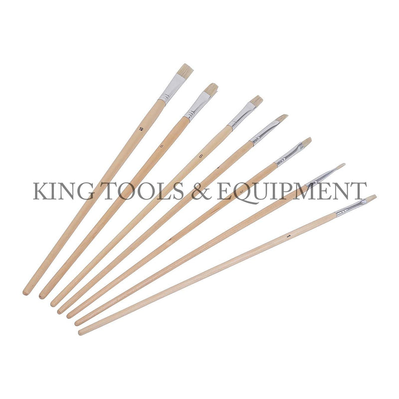 KING 7-pc Assorted LONG ARTIST PAINT BRUSH SET