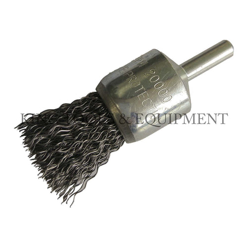 KING 1" Crimped WIRE BRUSH, 1/4" Shank, 20000 RPM