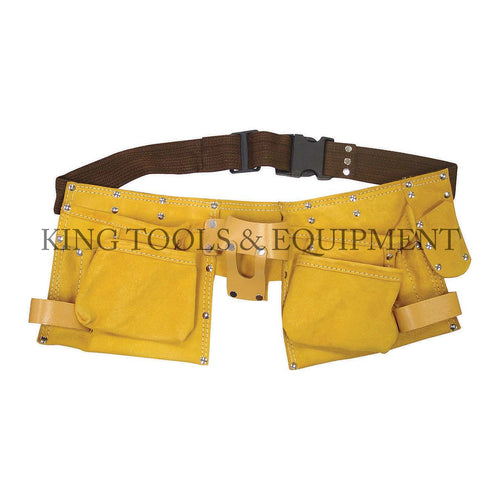 KING 11-Pocket LEATHER TOOL BELT, Yellow