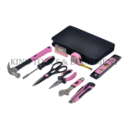 KING 18-pc LADY'S HOUSEHOLD TOOL SET w/ Zip Bag