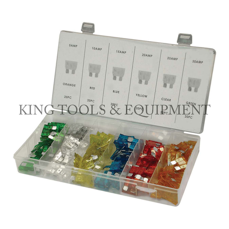 KING 120-pc CAR FUSE ASSORTMENT