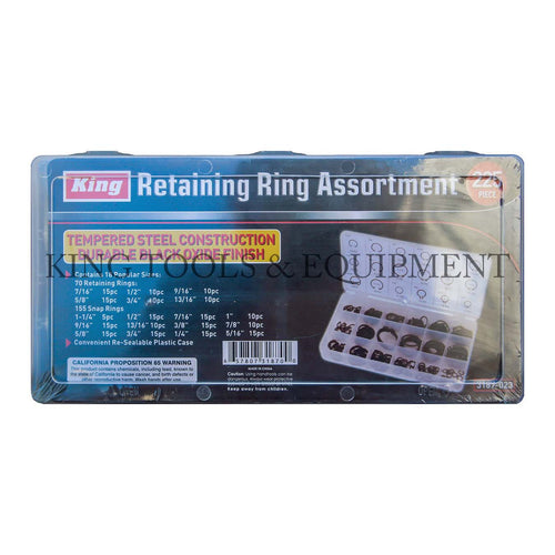 KING 225-pc SNAP RING ASSORTMENT