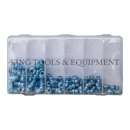 KING 60-pc HYDRAULIC GREASE FITTING ASSORTMENT