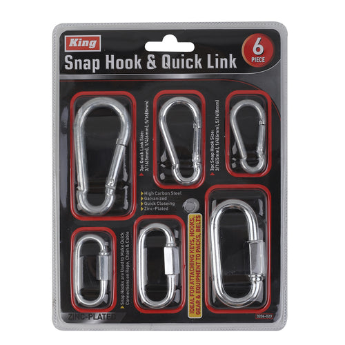 6-PC Snap Hook & Quick Link - 3206-0