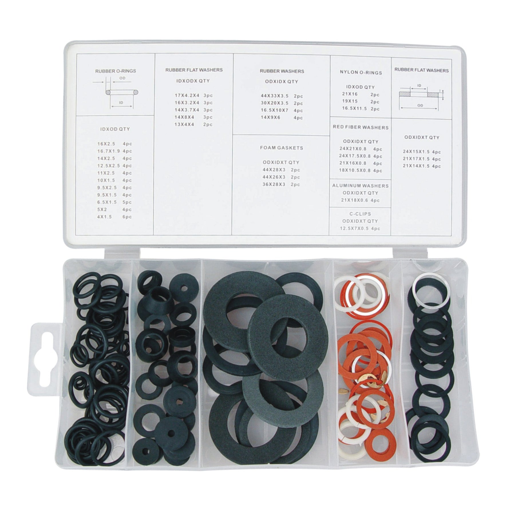 Tap Reseating Washer 125-PC TAP RESEATER WASHER ASSORTMENT (3289-0) – King Tools & Equipment