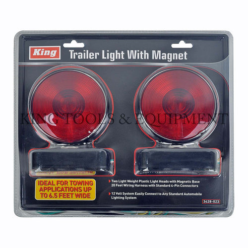 KING 12V Complete TRAILER LIGHT KIT w/ Magnet