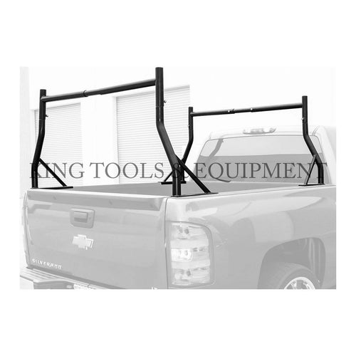 KING 2-pc Heavy-Duty Overhead TRUCK LADDER RACK, BLACK