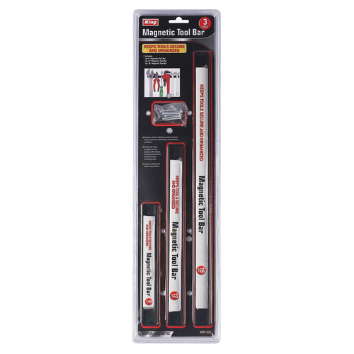 3507-0 - 3-PC MAGNETIC TOOL BAR SET, 8", 12", AND 18"