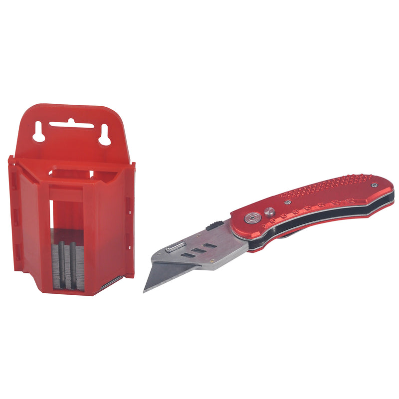 Foldable Utility Knife with Blade Holder and 50 Blades - 3569-0