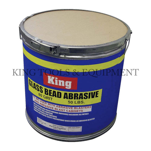 KING 50 lbs 80 Grit GLASS BEAD ABRASIVE